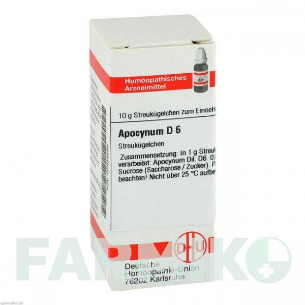 АПОЦИНУМ (APOCYNUM) D 6 глобули 10 г - Гомеопатия DHU