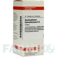 АПОМОРФИНУМ ГИДРОХЛОРИКУМ (APOMORPHINUM HYDROCHLORICUM) D 6 таблетки 80 шт - Гомеопатия DHU