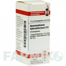 АПОМОРФИНУМ ГИДРОХЛОРИКУМ (APOMORPHINUM HYDROCHLORICUM) D 8 глобули 10 г - Гомеопатия DHU