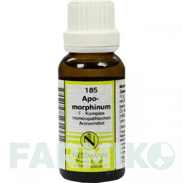 АПОМОРФІНУМ (APOMORPHINUM) розчин 20 мл - Гомеопатія NESTMANN PHARMA