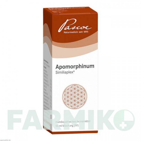 АПОМОРФИНУМ СИМИЛИАПЛЕКС (APOMORPHINUM SIMILIAPLEX) капли 50 мл - Гомеопатия PASCOE