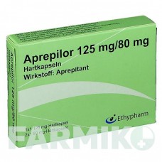 АПРЕПИЛОР (APREPILOR) 125 мг/80 мг капсулы 3 шт - Апрепитант ETHYPHARM