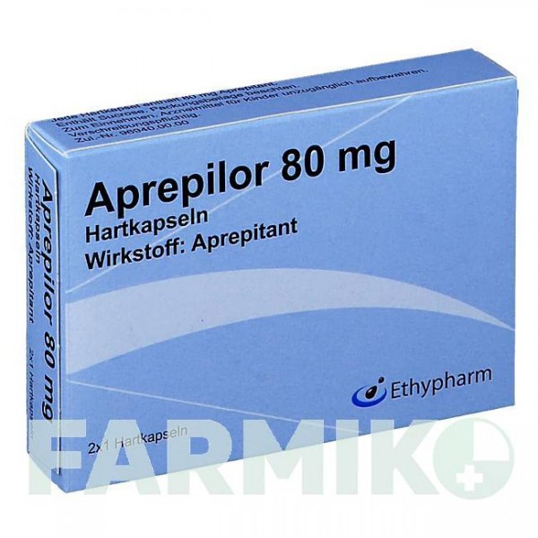 АПРЕПИЛОР (APREPILOR) 80 мг капсулы 2 шт - Апрепитант ETHYPHARM