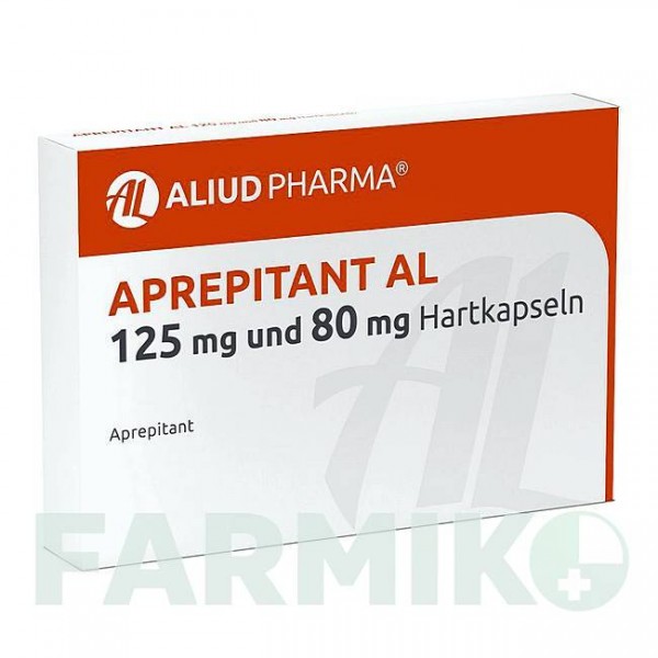 АПРЕПИТАНТ (APREPITANT) 125 мг 80 мг капсулы 3 шт - Апрепитант ALIUD PHARMA