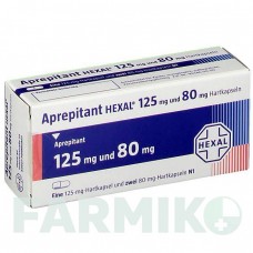 АПРЕПІТАНТ (APREPITANT) 125 мг 80 мг капсули 3 шт - Апрепітант HEXAL