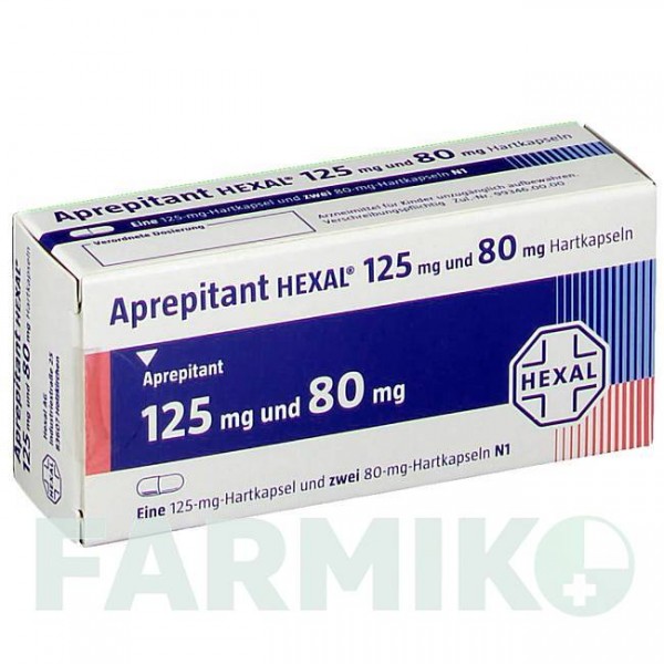 АПРЕПИТАНТ (APREPITANT) 125 мг 80 мг капсулы 3 шт - Апрепитант HEXAL