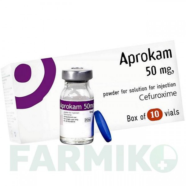 АПРОКАМ (APROKAM) 50 мг порошок 10 шт - Цефуроксим THEA FARMA