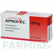 АПРОВЕЛЬ (APROVEL) 150 мг таблетки 98 шт - Ірбесартан BB FARMA