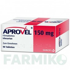 АПРОВЕЛЬ (APROVEL) 150 мг таблетки 98 шт - Ірбесартан SANOFI