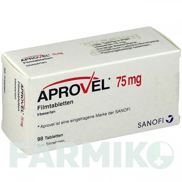 АПРОВЕЛЬ (APROVEL) 75 мг таблетки 98 шт - Ірбесартан KOHLPHARMA