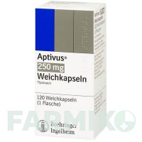АПТІВУС (APTIVUS) 250 мг капсули 120 шт - Типранавір BOEHRINGER INGELHEIM