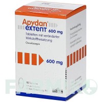 АПИДАН (APYDAN) 600 мг таблетки 50 шт - Окскарбазепин DESITIN