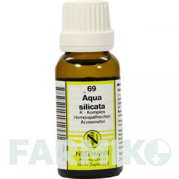 АКВА СИЛІКАТА (AQUA SILICATA) розчин 20 мл - Гомеопатія NESTMANN PHARMA
