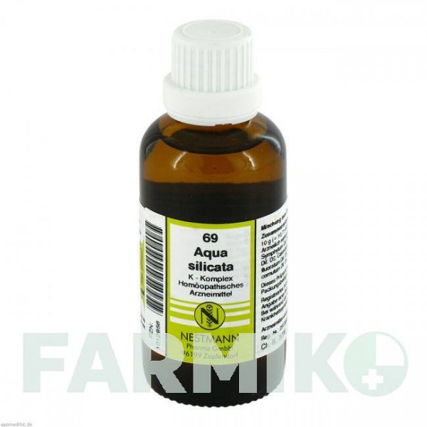 АКВА СИЛІКАТА (AQUA SILICATA) розчин 50 мл - Гомеопатія NESTMANN PHARMA
