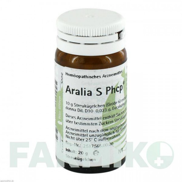 АРАЛИЯ (ARALIA) глобули 20 г - Гомеопатия PHONIX LABORATORIUM