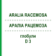АРАЛИА РАЦЕМОЗА (ARALIA RACEMOSA) D 3 глобули 10 г - Гомеопатия DHU