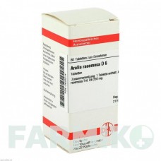 АРАЛИА РАЦЕМОЗА (ARALIA RACEMOSA) D 6 таблетки 80 шт - Гомеопатия DHU