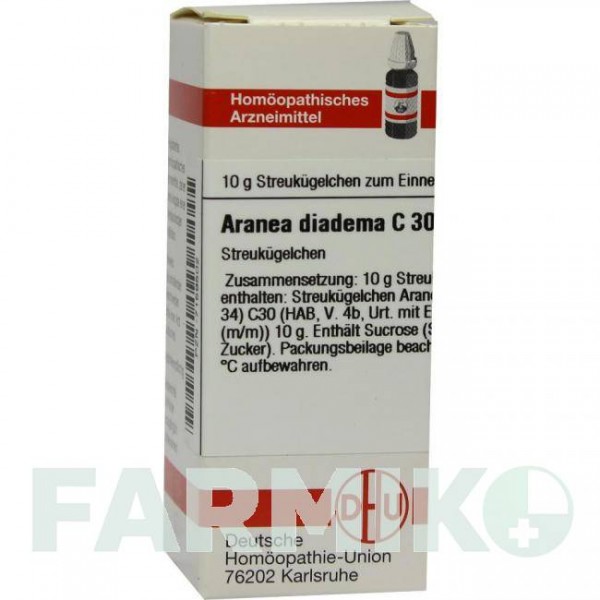 АРАНЕА ДИАДЕМА (ARANEA DIADEMA) C 30 глобули 10 г - Гомеопатия DHU