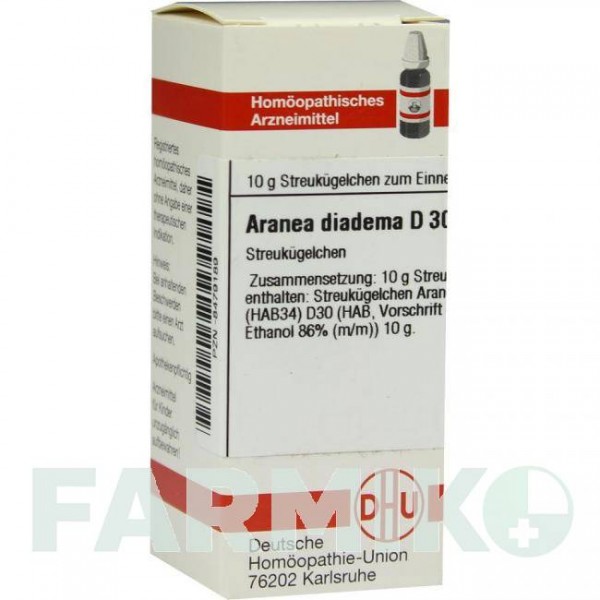 АРАНЕА ДИАДЕМА (ARANEA DIADEMA) D 30 глобули 10 г - Гомеопатия DHU