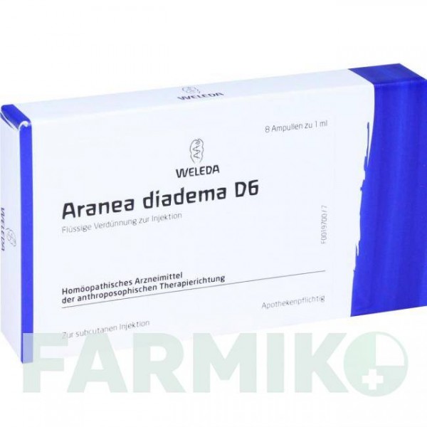 АРАНЕА ДИАДЕМА (ARANEA DIADEMA) D 6 ампулы 8x1 мл - Гомеопатия WELEDA