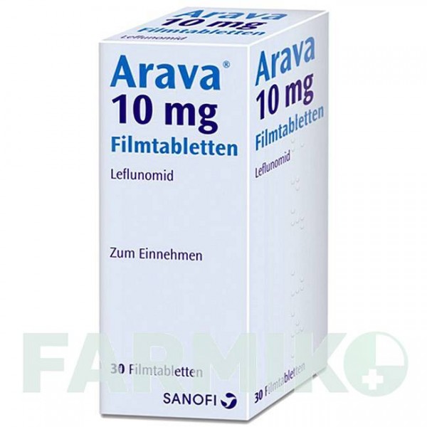АРАВА (ARAVA) 10 мг таблетки 30 шт - Лефлуномид SANOFI