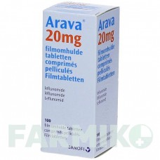 АРАВА (ARAVA) 20 мг таблетки 100 шт - Лефлуномид ACA MULLER-ADAG PHARMA