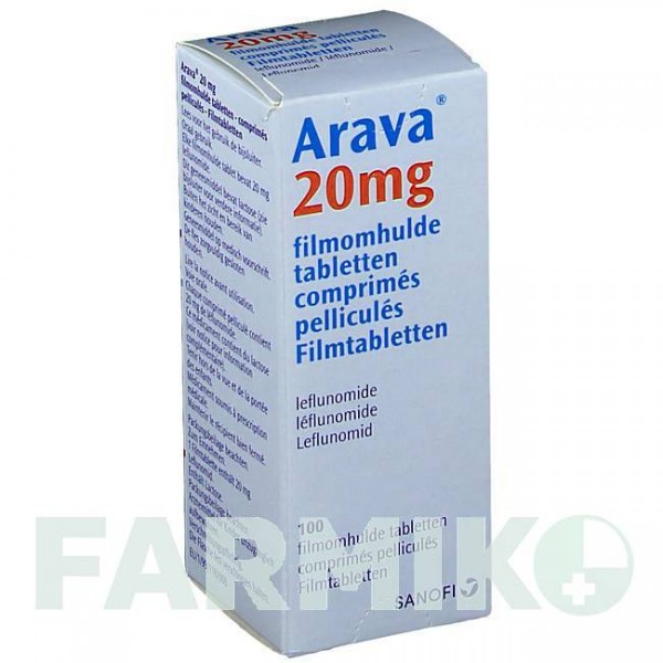 АРАВА (ARAVA) 20 мг таблетки 100 шт - Лефлуномид CC PHARMA