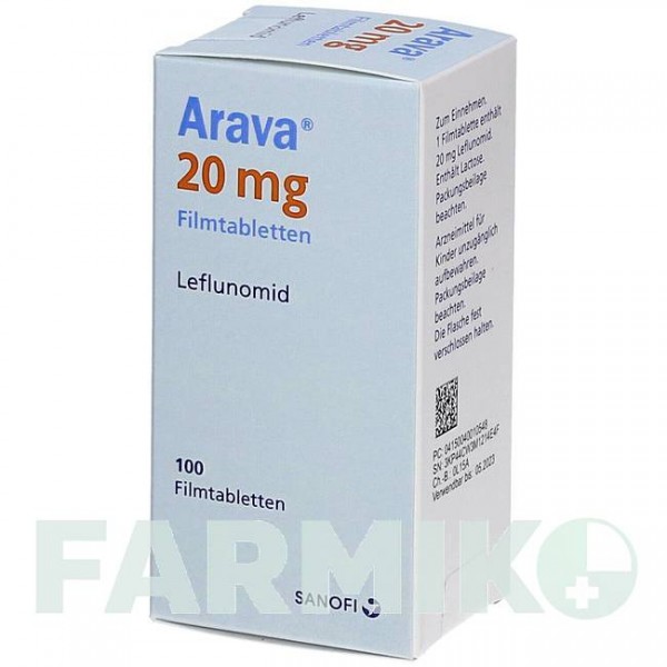 АРАВА (ARAVA) 20 мг таблетки 100 шт - Лефлуномид ORIFARM