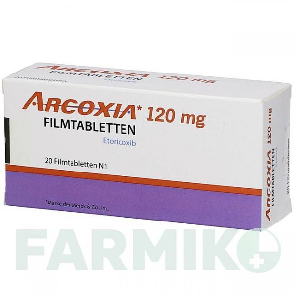 АРКОКСІЯ (ARCOXIA) 120 мг таблетки 20 шт - Еторикоксиб EMRA-MED