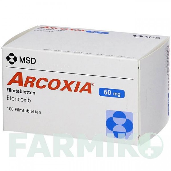 АРКОКСИА (ARCOXIA) 60 мг таблетки 20 шт - Эторикоксиб DOCPHARM