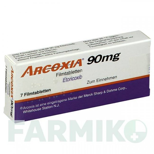 АРКОКСИА (ARCOXIA) 90 мг таблетки 7 шт - Эторикоксиб KOHLPHARMA