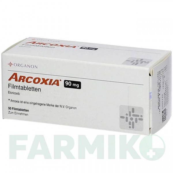 АРКОКСІЯ (ARCOXIA) 90 мг таблетки 50 шт - Еторикоксиб KOHLPHARMA