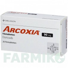 АРКОКСИА (ARCOXIA) 90 мг таблетки 20 шт - Эторикоксиб ORGANON