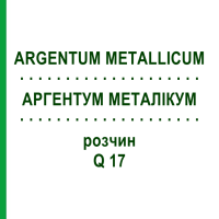 АРГЕНТУМ МЕТАЛІКУМ (ARGENTUM METALLICUM) Q 17 розчин 15 мл - Гомеопатія GUDJONS