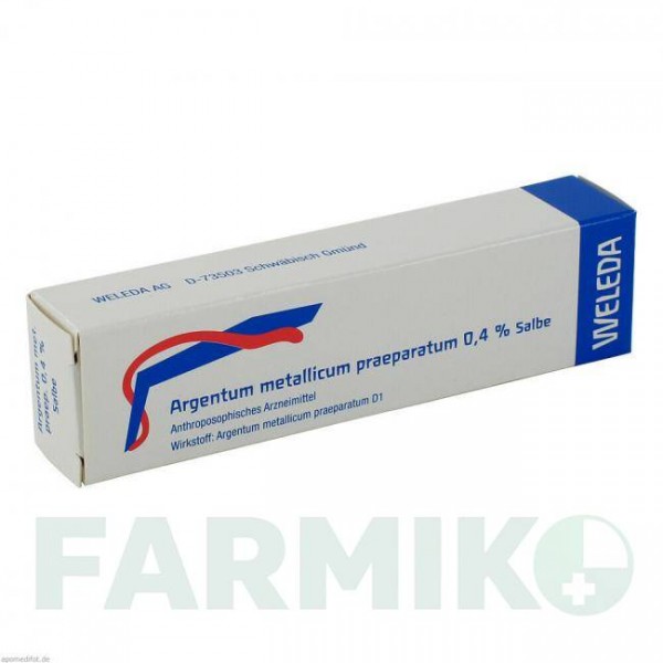 АРГЕНТУМ МЕТАЛЛИКУМ (ARGENTUM METALLICUM) мазь 25 г - Гомеопатия WELEDA