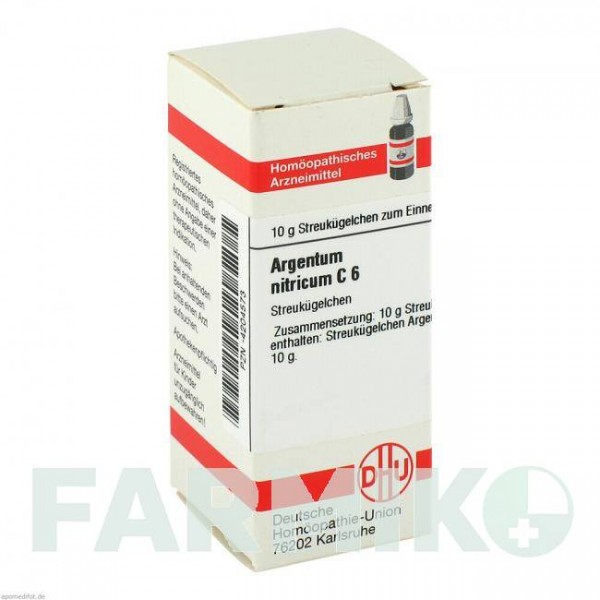 АРГЕНТУМ НІТРИКУМ (ARGENTUM NITRICUM) C 6 глобули 10 г - Гомеопатія DHU