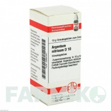 АРГЕНТУМ НИТРИКУМ (ARGENTUM NITRICUM) D 10 глобули 10 г - Гомеопатия DHU
