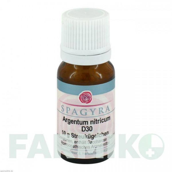 АРГЕНТУМ НІТРИКУМ (ARGENTUM NITRICUM) D 30 глобули 10 г - Гомеопатія SPAGYRA
