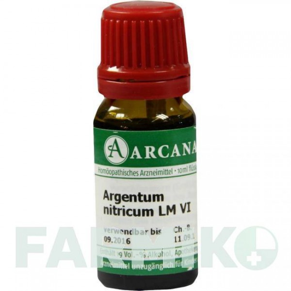 АРГЕНТУМ НІТРИКУМ (ARGENTUM NITRICUM) LM 6 розчин 10 мл - Гомеопатія ARCANA DR.SEWERIN