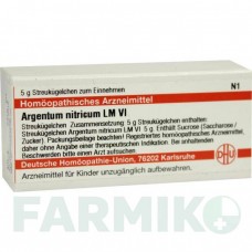 АРГЕНТУМ НИТРИКУМ (ARGENTUM NITRICUM) LM VI глобули 5 г - Гомеопатия DHU