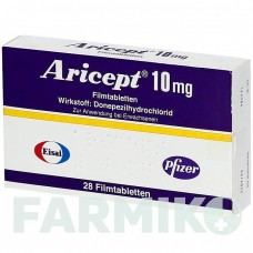 АРИСЕПТ (ARICEPT) 10 мг таблетки 28 шт - Донепезил EISAI
