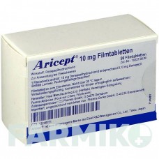 АРИСЕПТ (ARICEPT) 10 мг таблетки 98 шт - Донепезил PHARMA GERKE