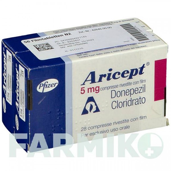 АРИСЕПТ (ARICEPT) 5 мг таблетки 56 шт - Донепезил EMRA-MED
