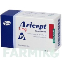 АРИСЕПТ (ARICEPT) 5 мг таблетки 98 шт - Донепезил EURIMPHARM