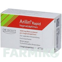 АРИЛІН (ARILIN) супозиторії 2 шт - Метронідазол DR.AUGUST WOLFF
