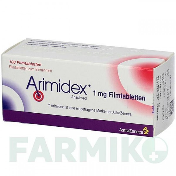 АРИМИДЕКС (ARIMIDEX) 1 мг таблетки 100 шт - Анастрозол KOHLPHARMA