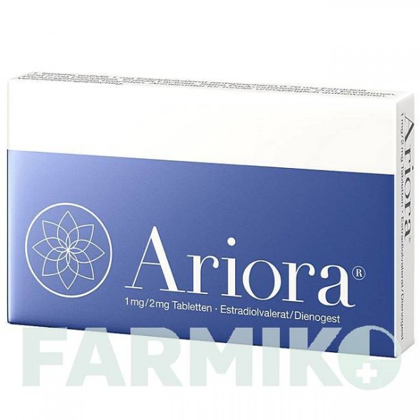 АРІОРА (ARIORA) 1 мг/2 мг таблетки 28 шт - Дієногест, Естроген GEDEON RICHTER