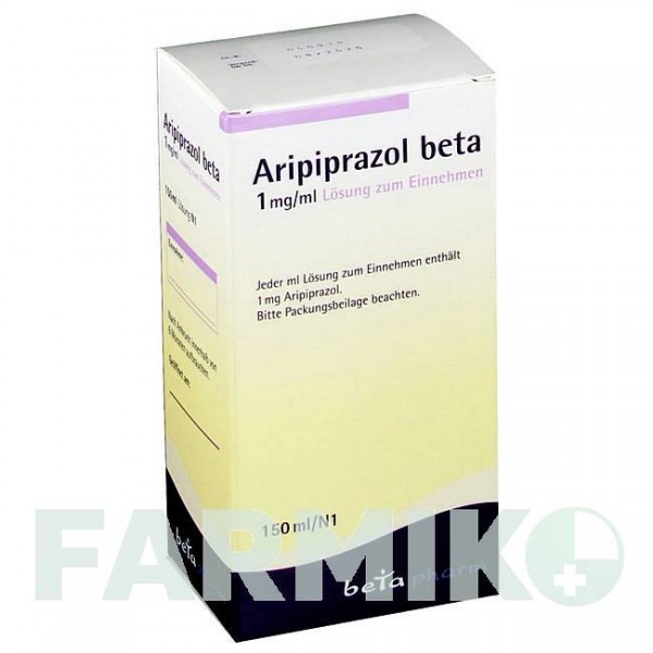 АРІПІПРАЗОЛ (ARIPIPRAZOL) 1 мг/мл розчин 150 мл - Арипіпразол BETAPHARM