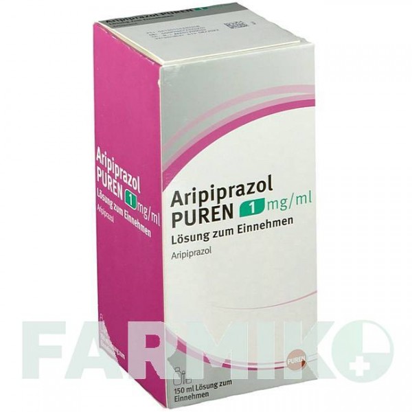 АРІПІПРАЗОЛ (ARIPIPRAZOL) 1 мг/мл розчин 150 мл - Арипіпразол PUREN PHARMA