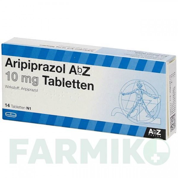 АРИПИПРАЗОЛ (ARIPIPRAZOL) 10 мг таблетки 14 шт - Арипипразол ABZ PHARMA
